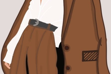 A man wearing coat