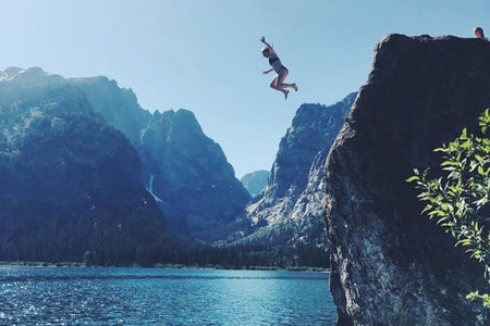 jump water nature cliff jump adventure travel