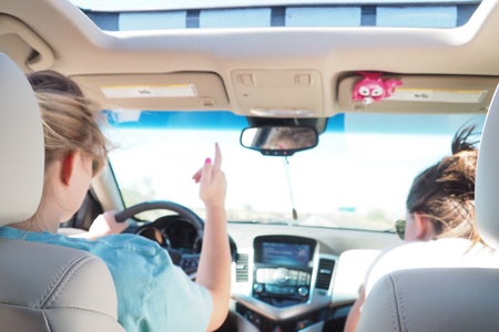 friends road trip california fall break windows down music
