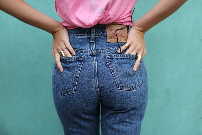 molly longest pink shirt jeans butt back pockets levis teal wall?width=698&height=466&fit=crop&auto=webp