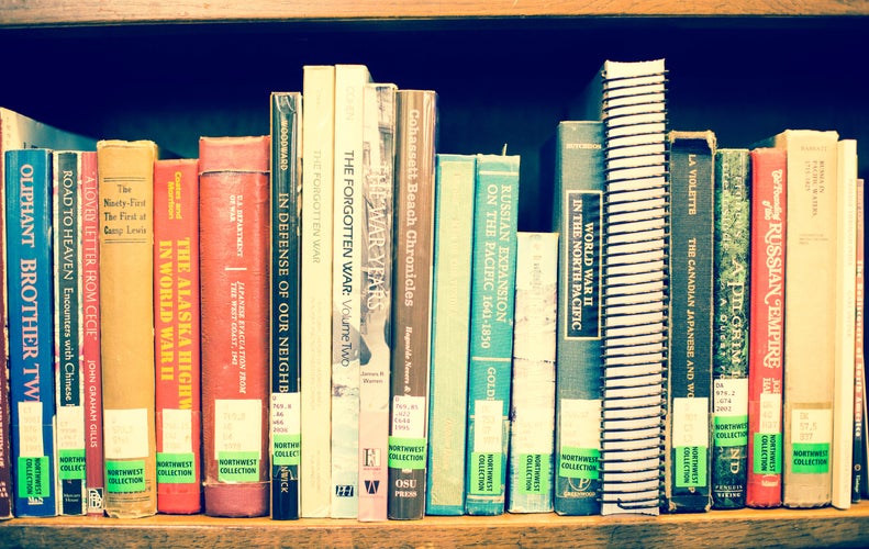 Books On A Shelf