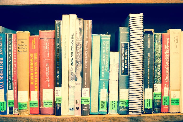 Books On A Shelf