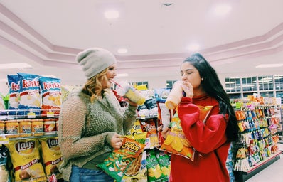 Anna Schultz-Girls In Gas Station With Junk Food