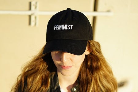 Laura Claypool-Feminist Black Baseball Cap Girl
