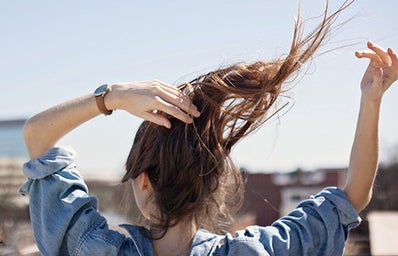 Kristen Bryant-Brandy Melville Inspired Cityscape Girl Hair Flip Cropped