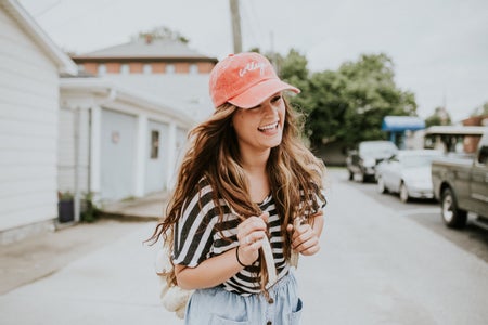 Coral College Hat 2