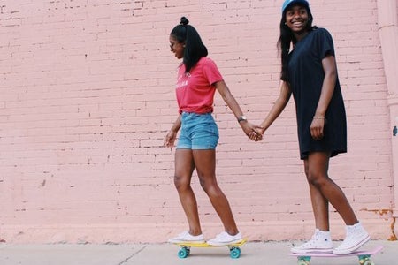 Anna Schultz-Friends Holding Hands Skateboards