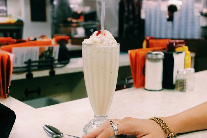 Anna Schultz chocolate milkshake and hand with rings?width=698&height=466&fit=crop&auto=webp