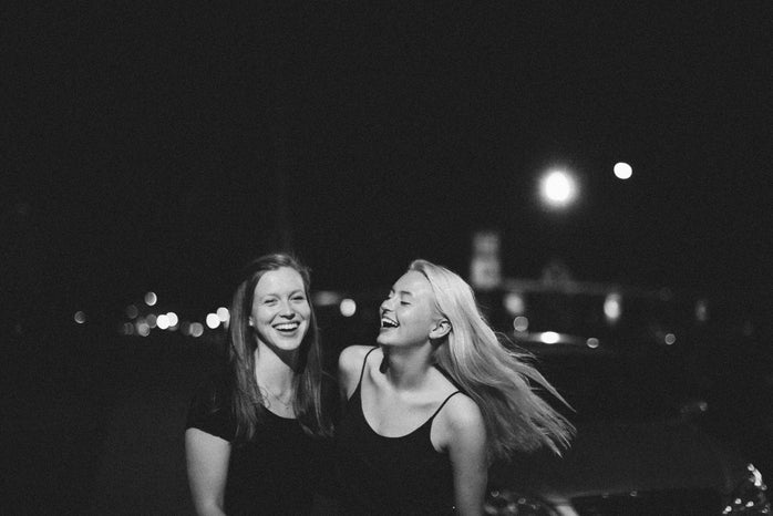 Molly Peach girls laughing at night?width=698&height=466&fit=crop&auto=webp