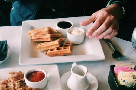 The Lalaguy Hands On Breakfast Date Waffles And Hashbrowns