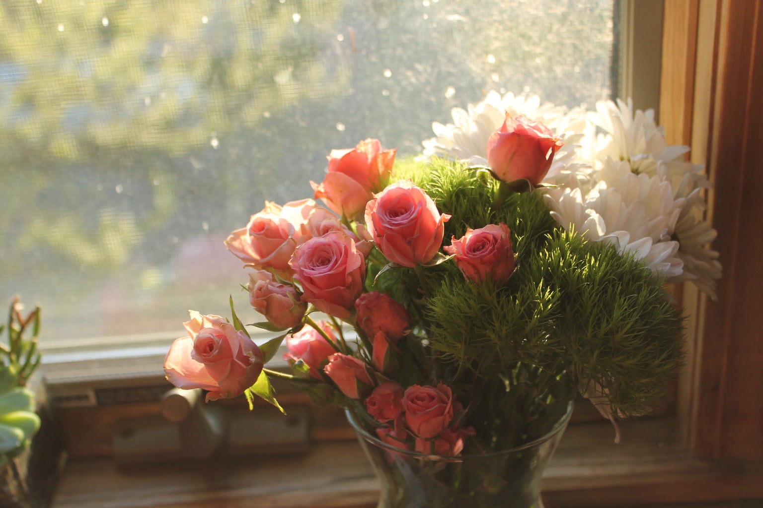 Flowers Colorful Summertime Window Fun Original