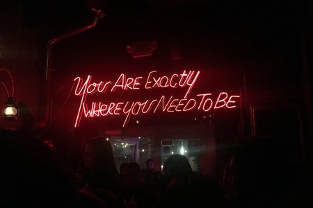 Lindsay Thompson-Neon Sign Where You Need To Be Miami Bar Inspiration