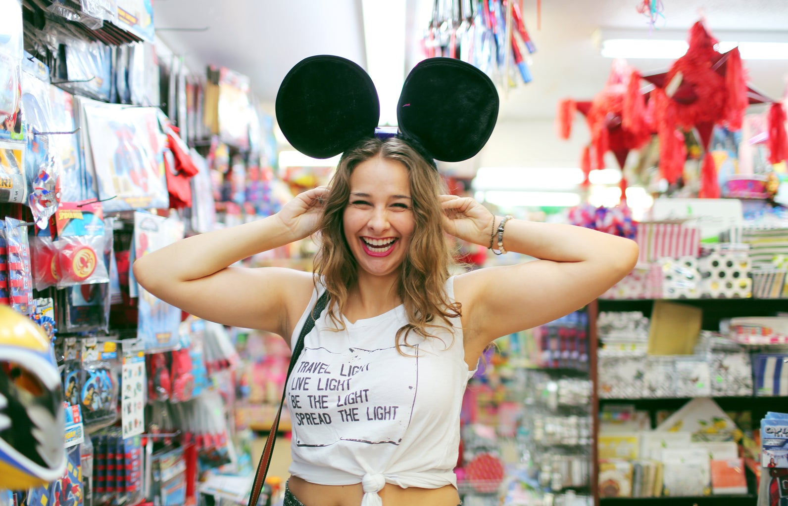 The Lalasmiling Girl In Mickey Mouse Ears