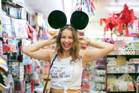The Lalasmiling Girl In Mickey Mouse Ears