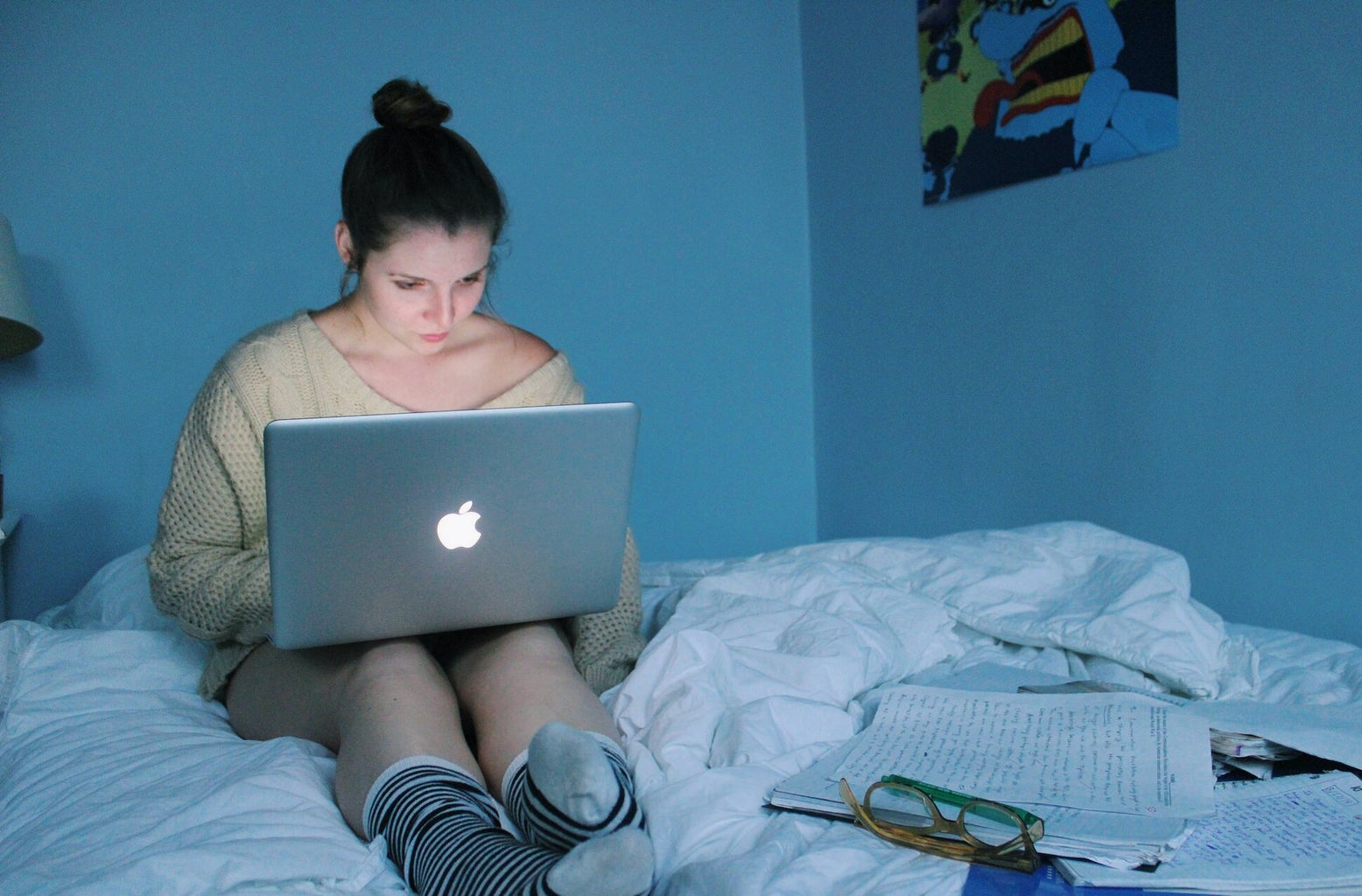 Anna Schultz-Girl On Laptop In Bed