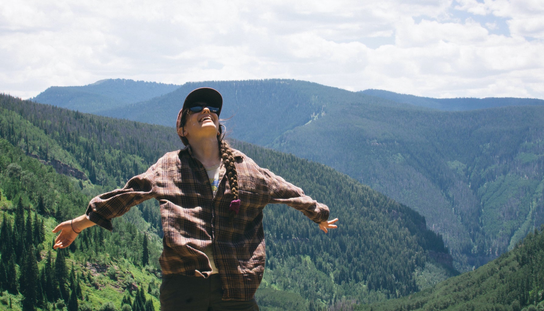 Cameron Smith-Girl Smile Happy Colorado Travel Mountains Hiking Trees