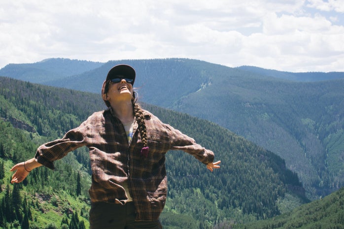 Cameron Smith-Girl Smile Happy Colorado Travel Mountains Hiking Trees
