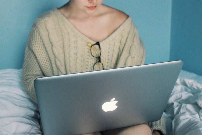 Anna Schultz-Cozy Girl Using Laptop