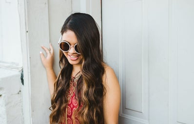 Kelly Marcelo-Girl Smiling Sunglasses