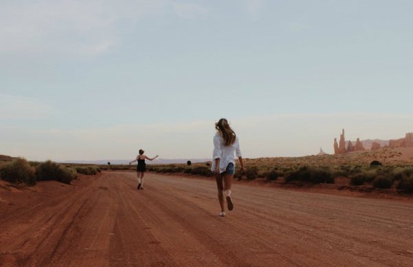 Anna Schultz-Best Friends Running Through Desert Adventure Road Trip