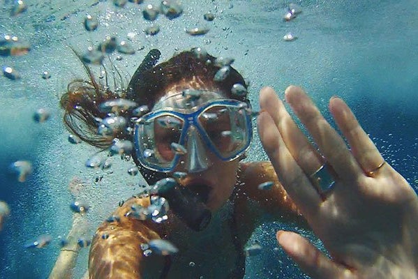 Meredith Kress snorkel bubbles underwater selfie?width=698&height=466&fit=crop&auto=webp