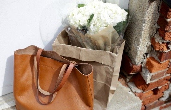 Dimi Boutselis-Bag Fashion Style Flowers Boho Minimal White Brick