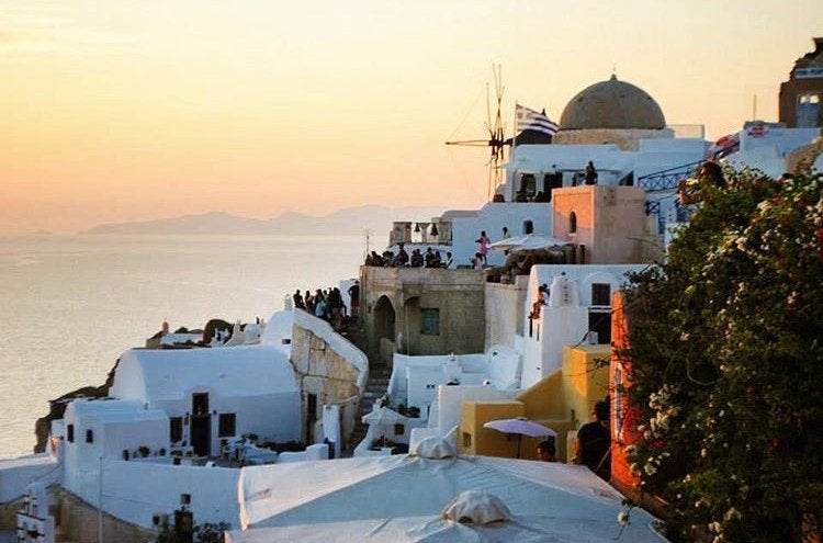 Greece Santorini Travel Adventure Sunset
