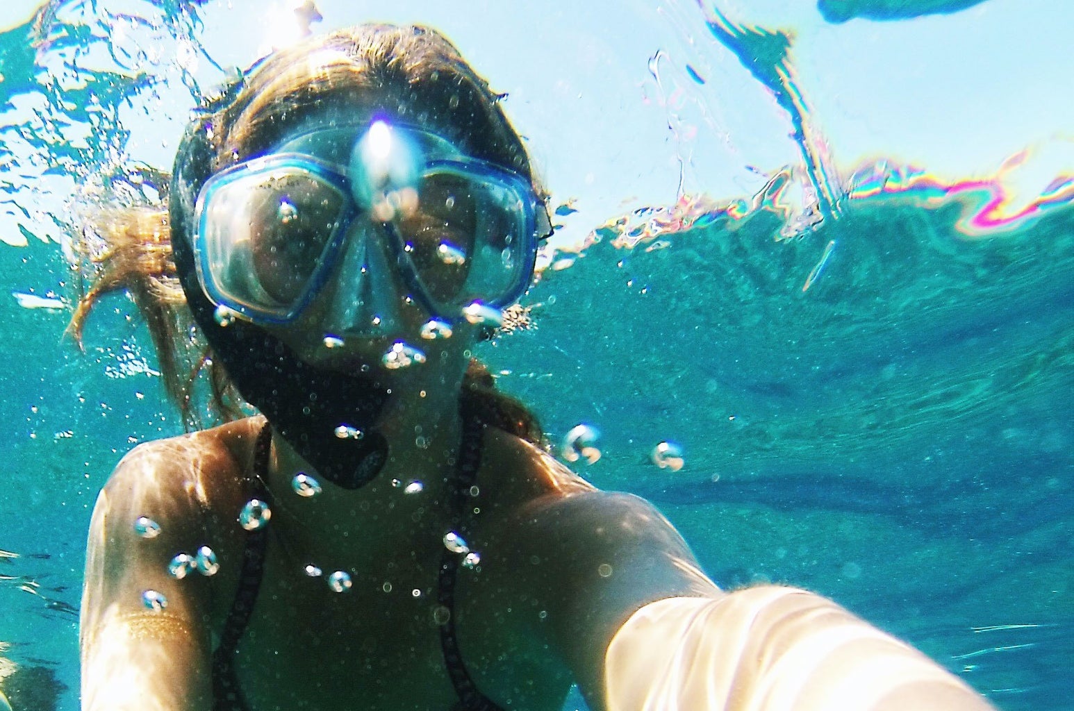 Meredith Kress- Underwater Snorkel Selfie