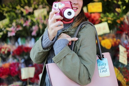 The Lalapolaroid Camera Pink Bag