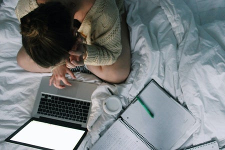 Anna Schultz-Girl On Computer In Bed