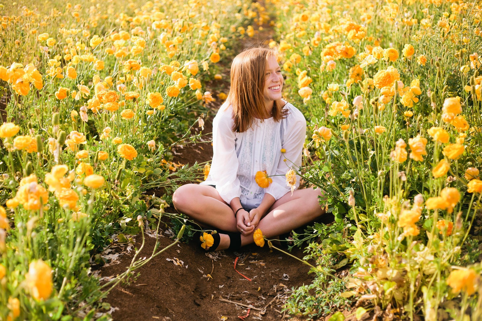 Molly Peach-Laughing In Field