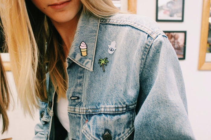 Anna Schultz-Patches On Jean Jacket