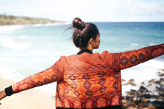 Hawaii Girl Happy Explore Jacket Beach Adventure