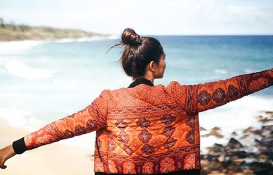 Hawaii Girl Happy Explore Jacket Beach Adventure