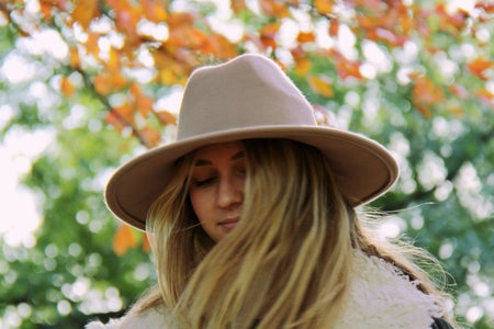 Boho Girl In Park