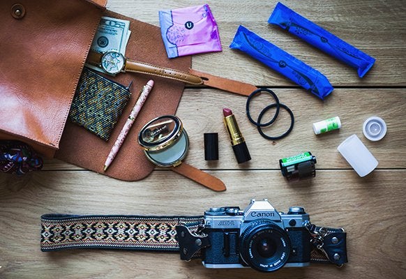 Kristen Bryant-Things I Keep In My Purse Flat Lay
