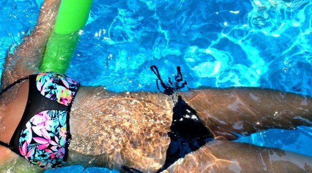 Kellyn Simpkin-Bikini Summer Pool
