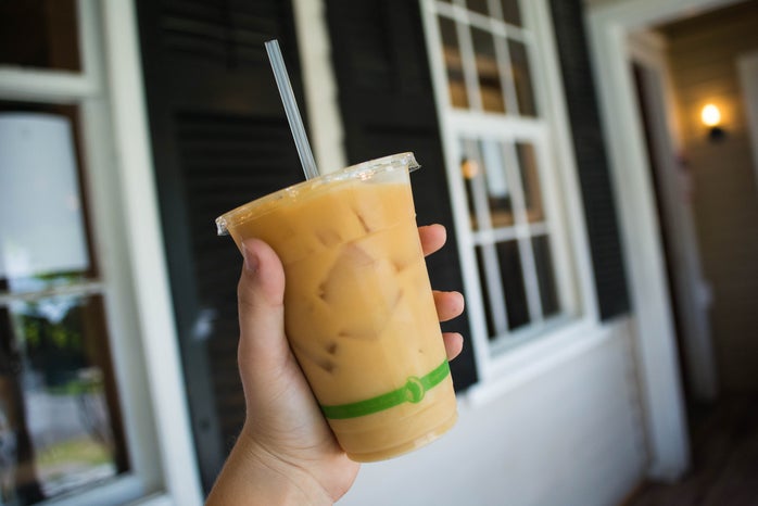 Iced Coffee In Hand