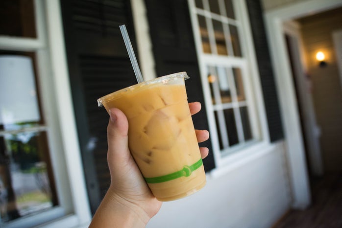 Iced Coffee In Hand
