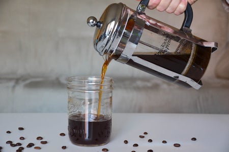 Coldbrew French Press Pouring Coffee