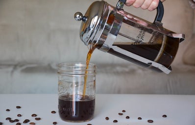 Coldbrew French Press Pouring Coffee