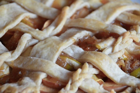 Apple Pie Crust Close