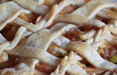 Apple Pie Crust Close