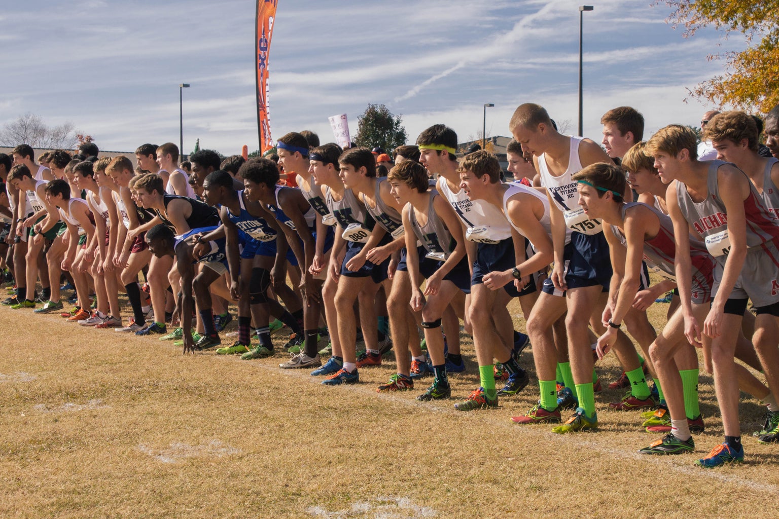 Sports Cross Country Starting Line