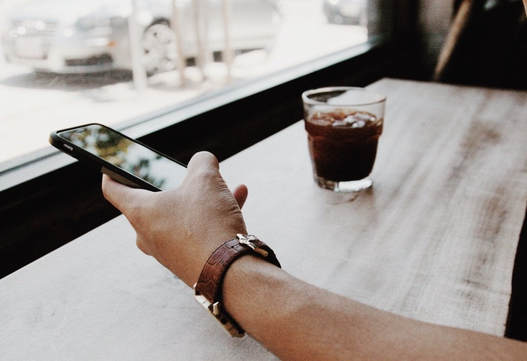 Phone In Hand Coffee Sightglasscoffee