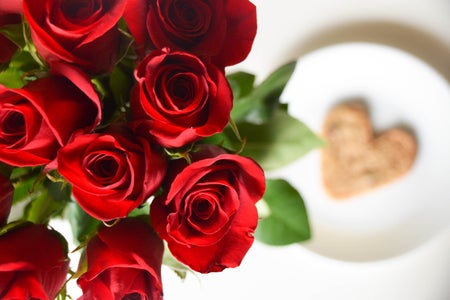 Red Roses Heart Cookie