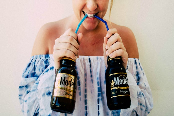 Alex Frank girl drinking beer with straw?width=698&height=466&fit=crop&auto=webp