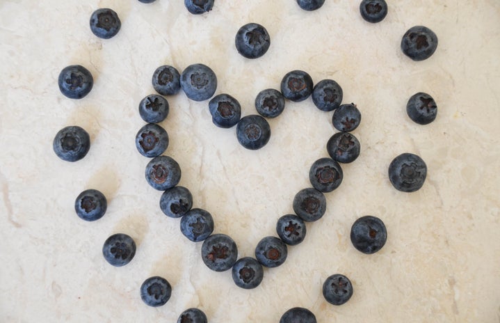 Blueberries Heart