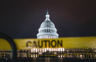 Caution Tape at the United States Capitol