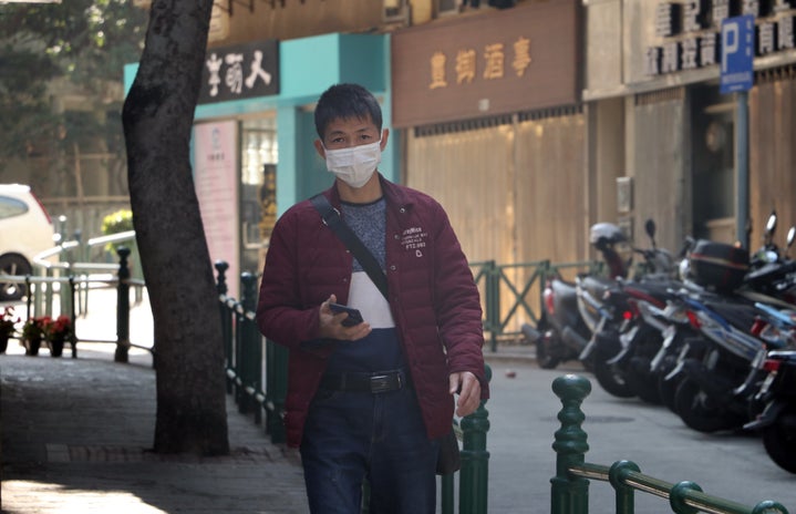Chinese man with medical mask